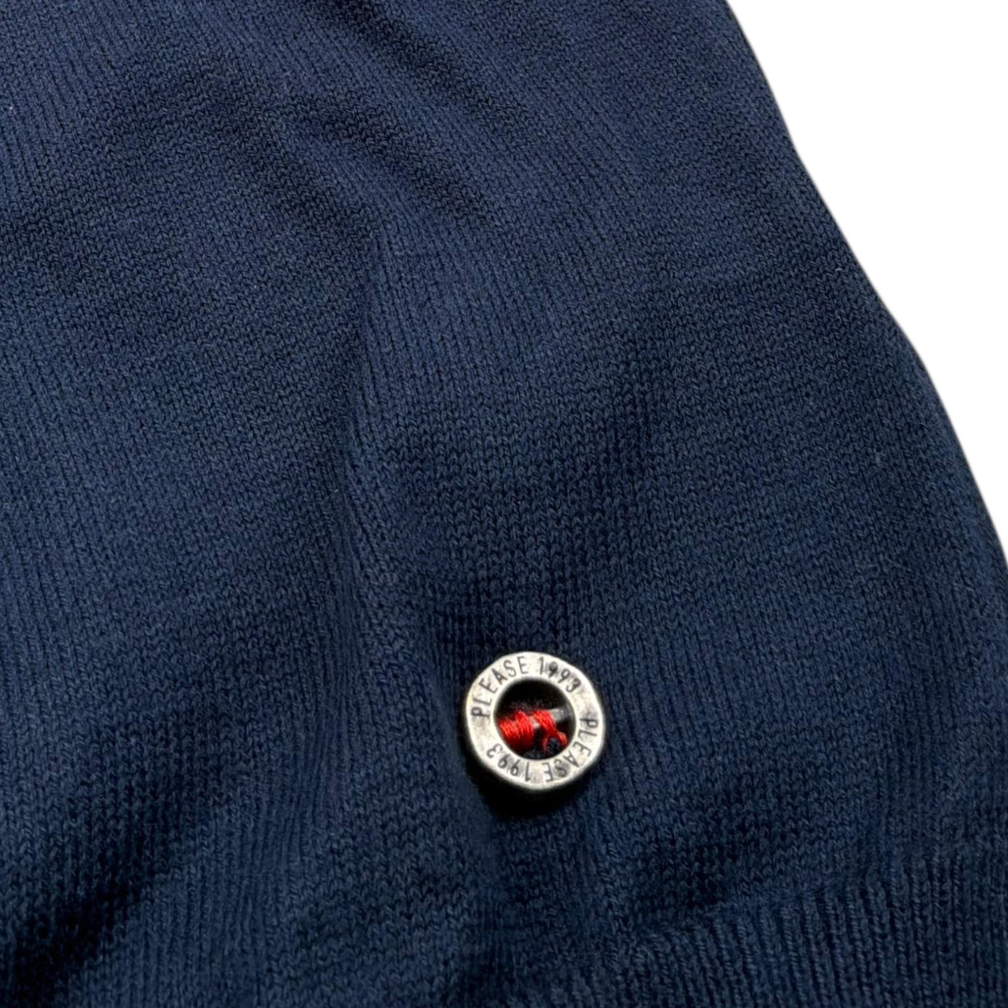 Please Gilet Tinta Unita per Bambino NB04230B73 BLU PLEASE 