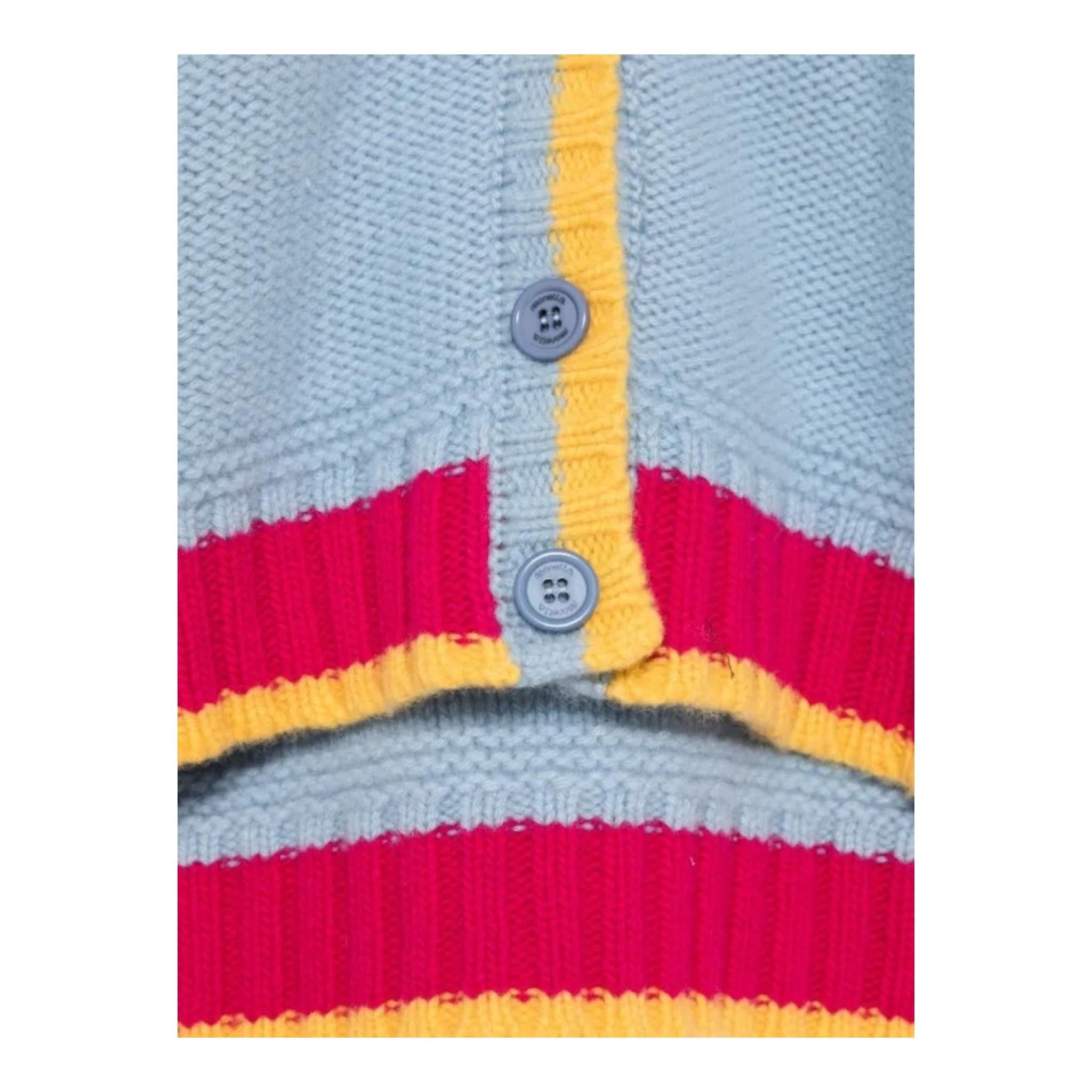 SIMONETTA cardigan tinta unita con fantasia Azzurro per Bambina SV9A90 AZZURRO SIMONETTA 