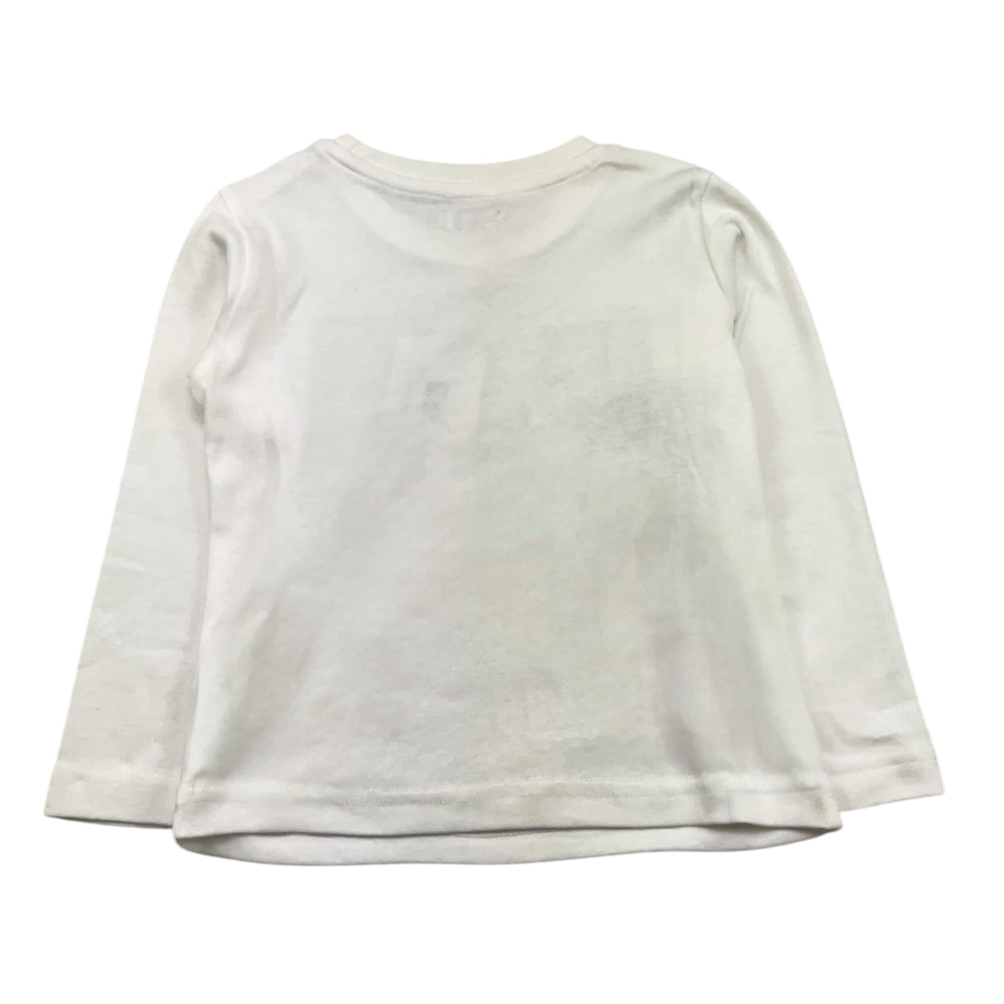 EMC shirt gircollo tinta unita con stampa Bianco per Bambino BX2315 BIANCO EMC 