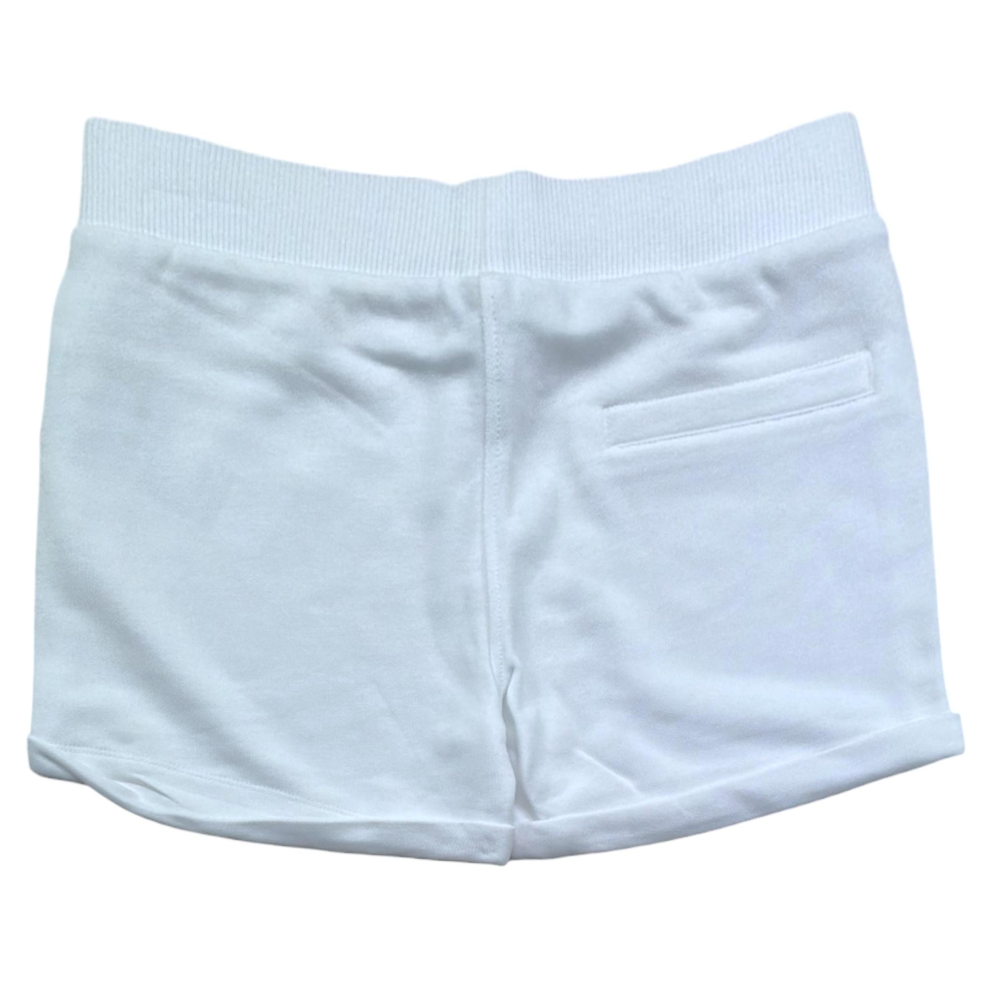 Moschino Short Tinta Unita con Stampa per Bambina HDQ026 BIANCO MOSCHINO 