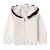 SARABANDA felpa tinta unita con zip e cappuccio Bianco per Bambina 0A220 BIANCO SARABANDA 