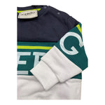 ICEBERG felpa chiusa girocoll tricolore con logo Multicolor per Neonato MFICE5301B MULTICOLOR ICEBERG 