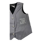 JOHN RICHMOND gilet tinta unita cn brillantini Grigio per Bambina RGA25175GT GRIGIO JOHN RICHMOND 