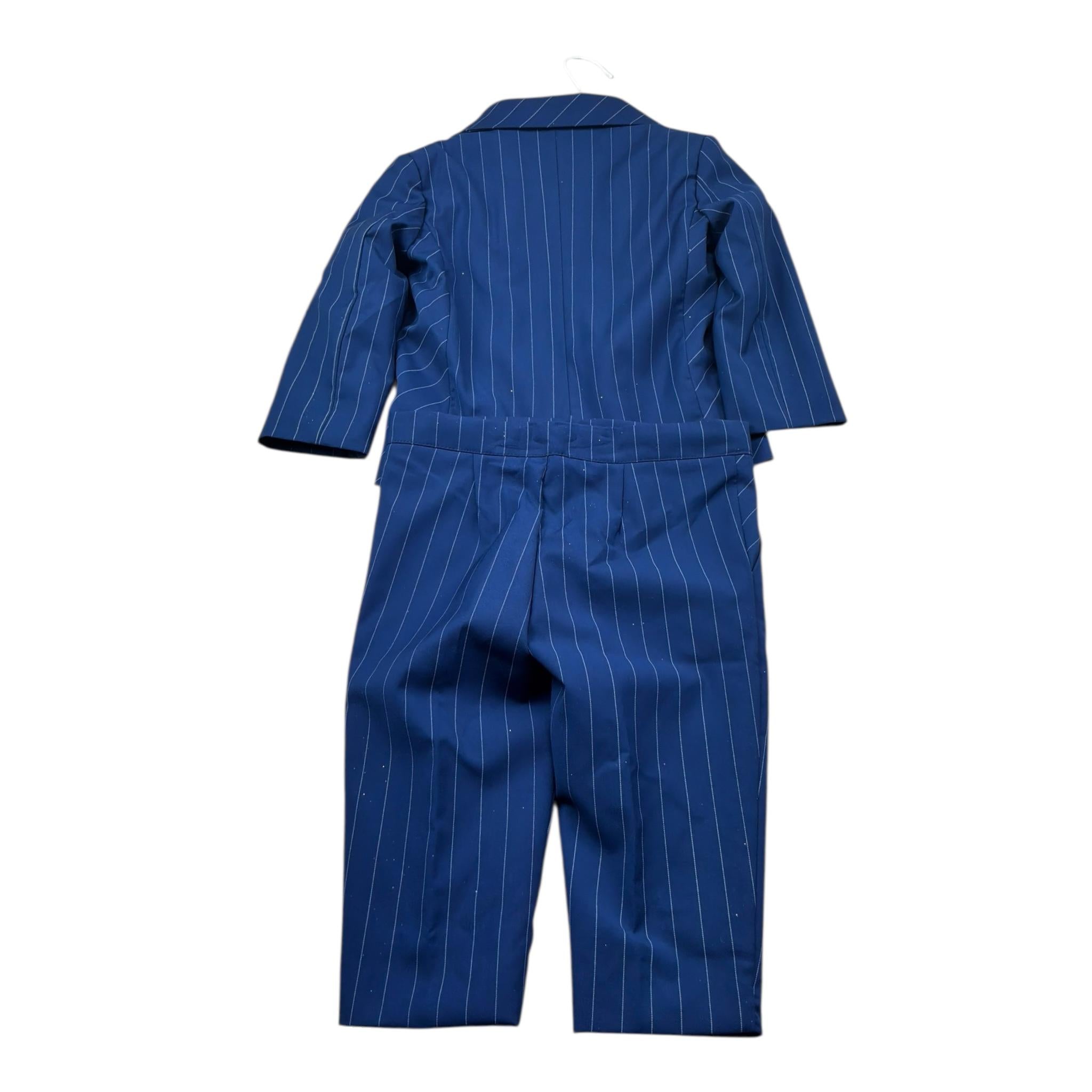 Isabel & Martinez Completo 4 Pezzi Giacca-Camicia-Pantalone-Papillions per Neonato IM25F213 BLU ISABEL & MARTINEZ 