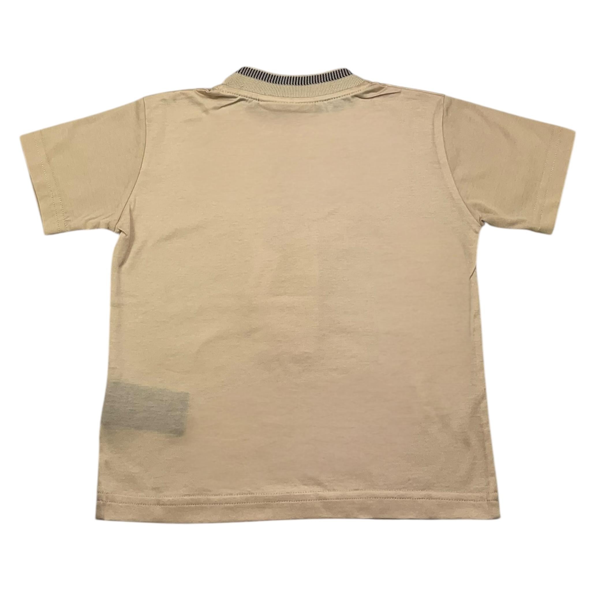 YES LONDON t-shirt girocollo tinta unita Beige per Bambino JR2108 BEIGE YES LONDON 