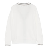 Eleventy Cardigan Tinta Unita con Pofili In Contrasto per Bambino EW9P50 BIANCO ELEVENTY 