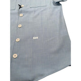 Daniele Alessandrini Camicia Mezza Manica Tinta Unita per Bambino 1236C002300 AZZURRO DANIELE ALESSANDRINI 