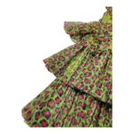 Met Abito Giromanica Tinta Unita Fantasia Maculata per Bambina ME302 VERDE MET 