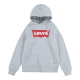 LEVI'S felpa chiusa con cappuccio tinta unita con logo Grigio per Bambino 9E8778X GRIGIO LEVI'S 