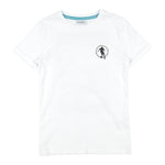 Bikkembergs T-Shirt Girocollo Tinta Unita con Logo per Bambino BK1452 BIANCO BiKKEMBERGS 