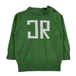 John Richmond Maglia Girocollo Tinta Unita con Logo per Neonato RIP26016MA VERDE JOHN RICHMOND 