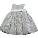 Le Bebe Abito Giromanica Cerimoniale Tinta Unia con Ricami per Neonata LBG373 BEIGE LE BEBE 