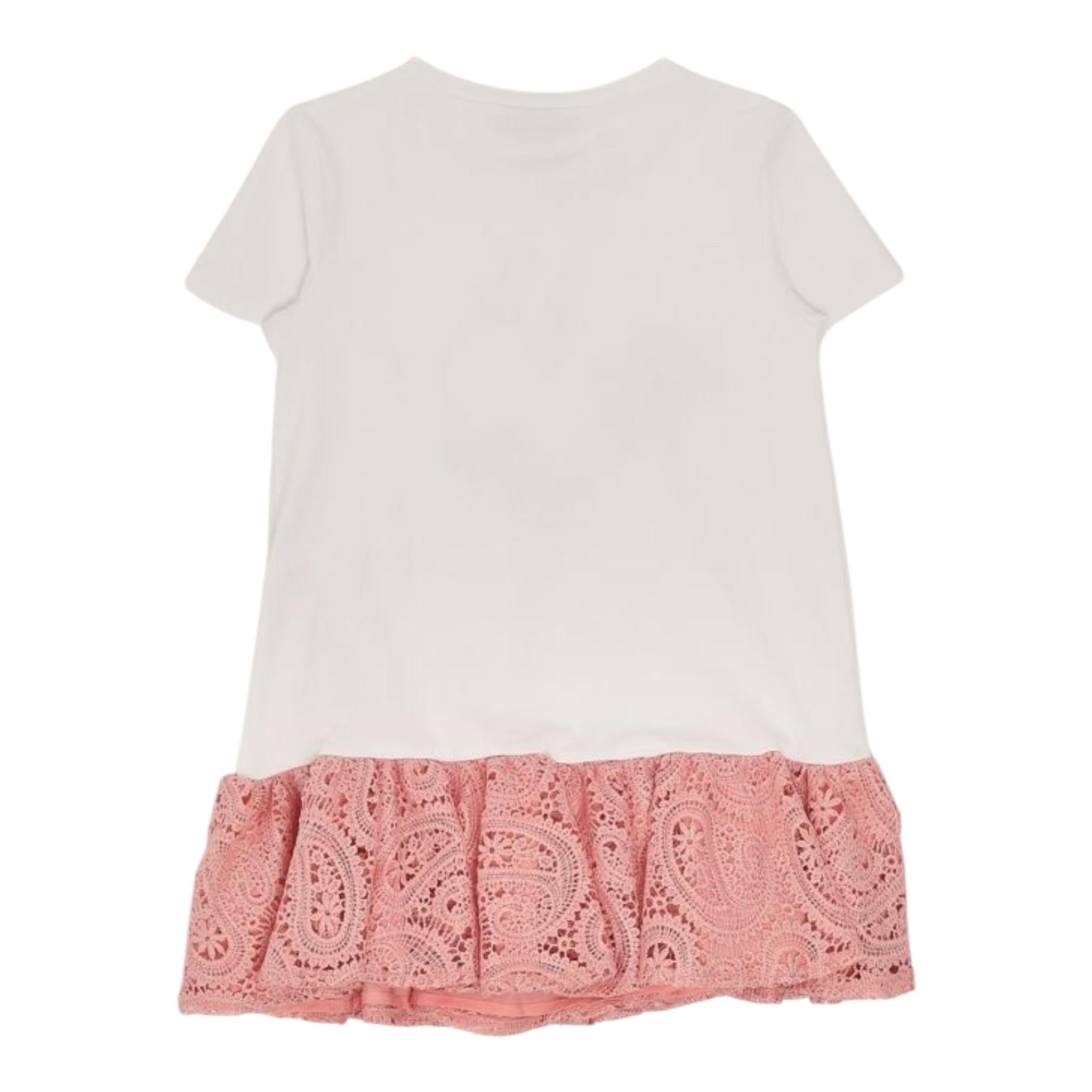 Twinset Abito Tinta Unita con Ricami E Stampa per Neonata 251GJ2QR6 BIANCO TWINSET 