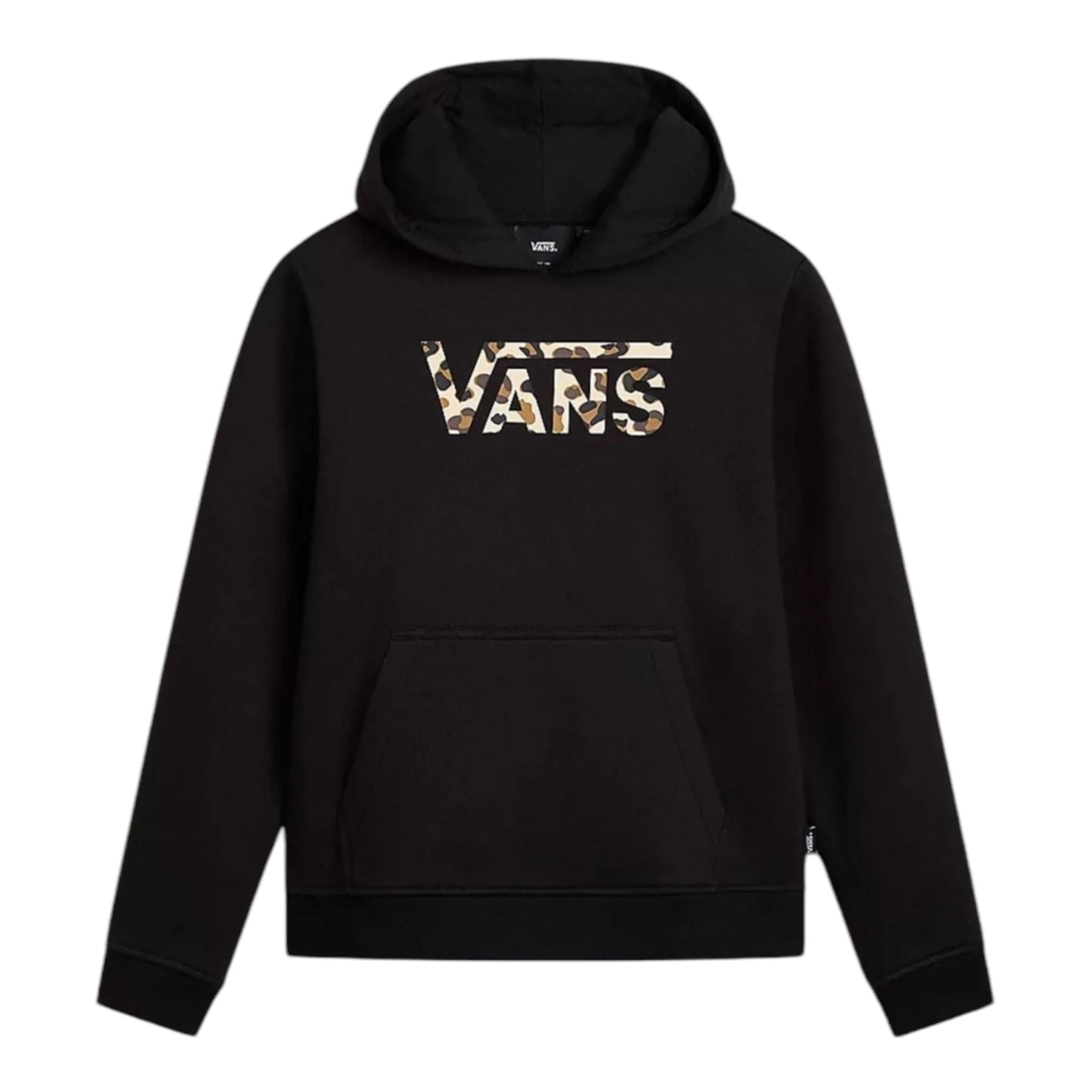 VANS felpa chiusa con cappuccio e stampa logo Nero per Bambino VN000K8WBLK NERO VANS 