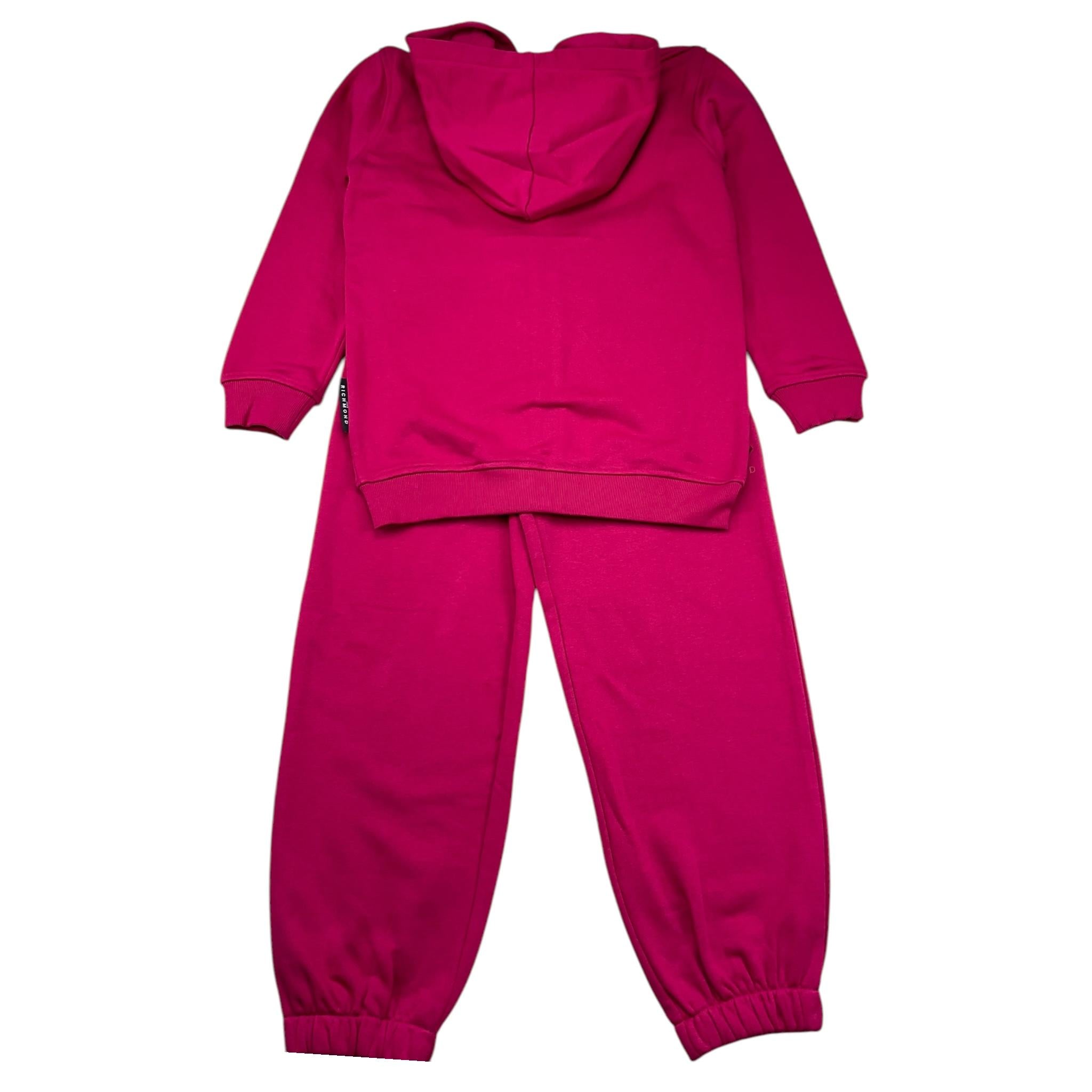JOHN RICHMOND completo 2 pezzi felpa-pantalone tinta unita Fuxia per Bambina RGA25001FE FUXIA JOHN RICHMOND 
