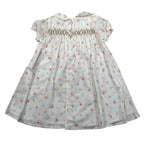 Wedoble Abito Mezza Manica Tinta Unita Stampa Floreale per Bambina V2502704A BIANCO WEDOBLE 