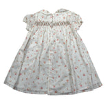 Wedoble Abito Mezza Manica Tinta Unita Stampa Floreale per Bambina V2502704A BIANCO WEDOBLE 