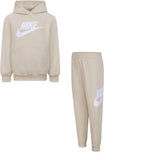 Nike Completo 2 Pezzi Felpa-Pantalone tinta unita Beige per Bambino 86L595X BEIGE NIKE 