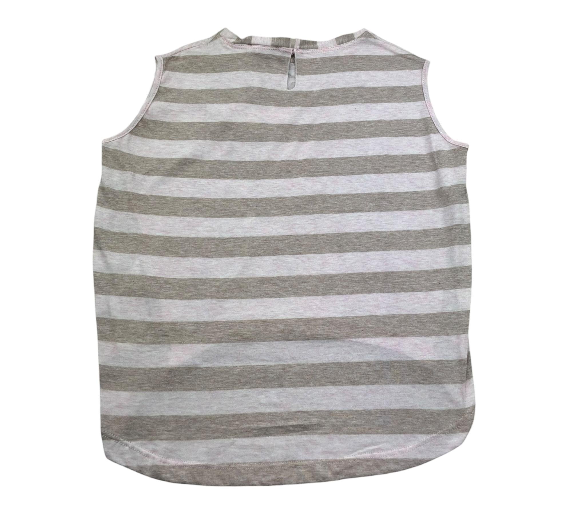 Monnalisa Canotta Tinta Unita Fantasia A Righe per Bambina 113622PN ROSA MONNALISA 