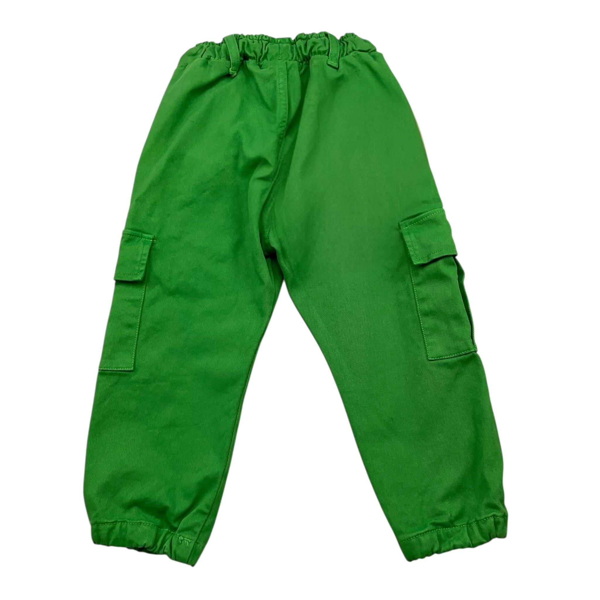 NEVER TOO pantalone modello cargo tinta unita Verde per Bambino NT2168B VERDE NEVER TOO 