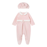 MAYORAL set tutina manica lunga tinta unita in ciniglia con cappello Rosa per Neonata 2782 ROSA MAYORAL 