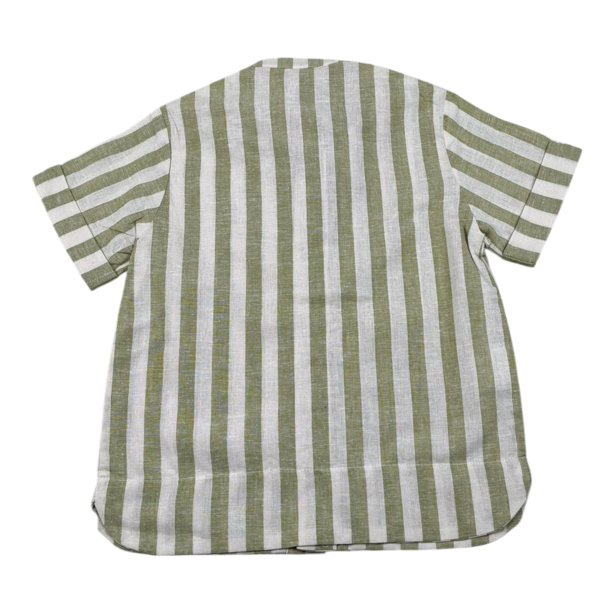 La Stupenderia Camicia Mezza Manica Bicolore per Bambino TCCM71X BIANCO/VERDE LA STUPENDERIA 