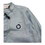Trussardi Camicia Manica Lunga Tinta Unita per Neonato TIP23108CA AZZURRO TRUSSARDI 