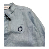 Trussardi Camicia Manica Lunga Tinta Unita per Neonato TIP23108CA AZZURRO TRUSSARDI 