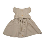 Babyvip Abito Tinta Unita con Cintura per Neonata T1327 SABBIA BABYVIP 