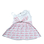 Marc Ellis top Bicolore Logato Bianco per Neonata JMNDR01435N BIANCO MARC ELLIS 