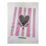 PATRIZIA PEPE t-shirt girocollo tinta unita con stampa in contrasto Bianco per Bambina 7M0800 BIANCO PATRIZIA PEPE 