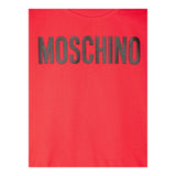 MOSCHINO felpa tinta unita gircollo con stampa Rosso per Bambino HUF08S ROSSO MOSCHINO 