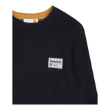 TIMBERLAND maglia girocollo tinta unita con logo Blu per Bambino T60338 BLU TIMBERLAND 