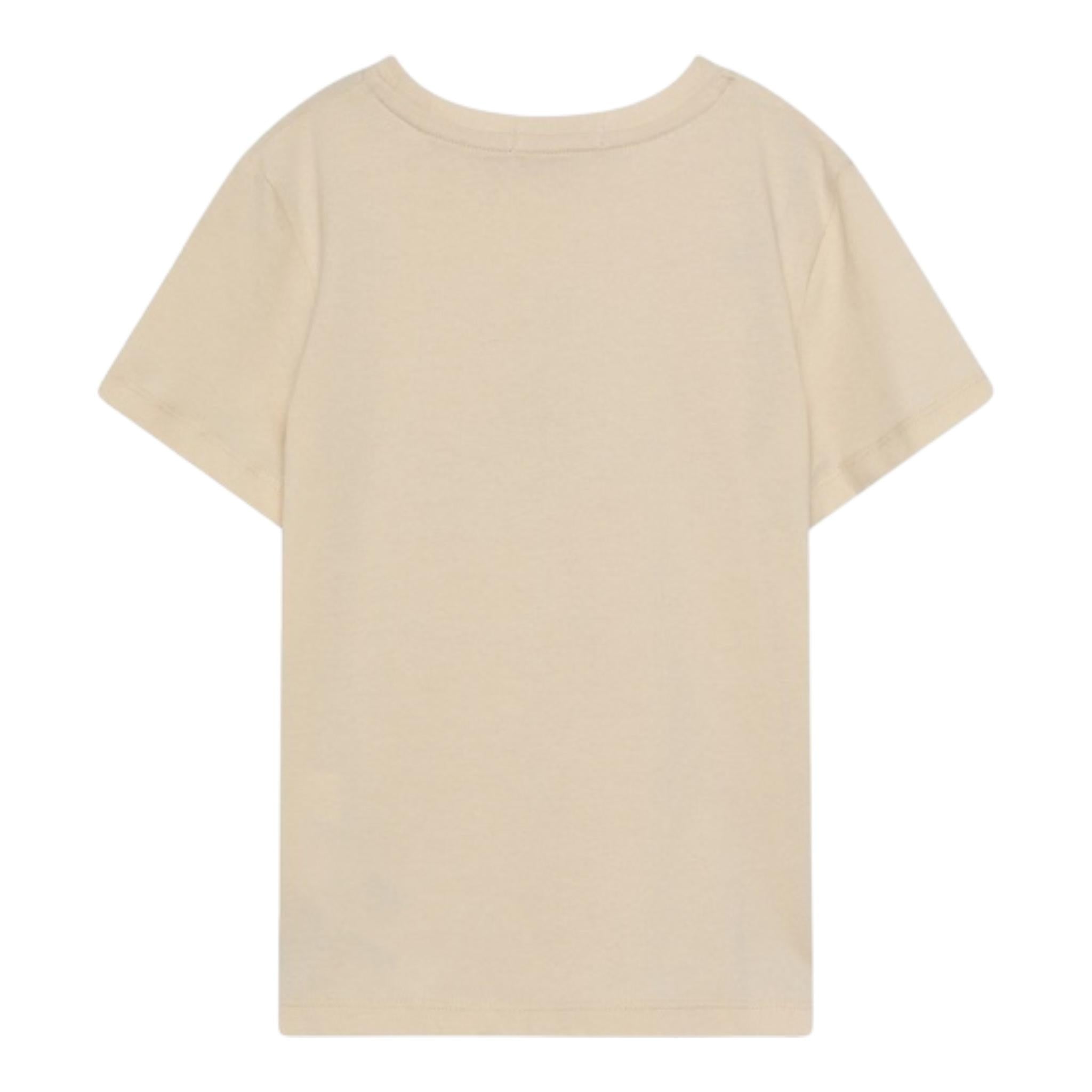 Calvin Klein T-Shirt Tinta Unita con Logo per Neonato IN0IN00001 BEIGE CALVIN KLEIN 