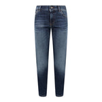 DOLCE & GABBANA jeans tinta unita con girovita regolabile Blu per Bambina L42F04 BLU DOLCE & GABBANA 