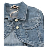 Please Giubbino In Denim Tinta Unita per Neonata JB29012G73 AZZURRO PLEASE 