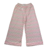 Saint Barth Pantalone con Trafori E Ricami Modello Palazzo per Bambina AMALIAJR ROSA SAINT BARTH 