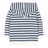 Zhoe &amp; Tobiah Zweifarbiger gestreifter Hoodie Weiß/Blau für Jungen