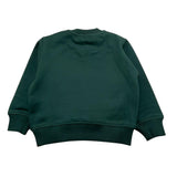 ZU+ELEMENTS felpa girocollo tinta unita con stampa Verde per Neonato ZU2822 VERDE ZU+ELEMENTS 