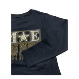 MARC ELLIS shirt girocollo tinta unita con brillantini Nero per Bambina JMJTS00168 NERO MARC ELLIS 