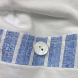 I Delfi Cappelli Bicolore con Fantasia A Righe per Neonato 25P5274 BIANCO/AZZURRO I DELFI 