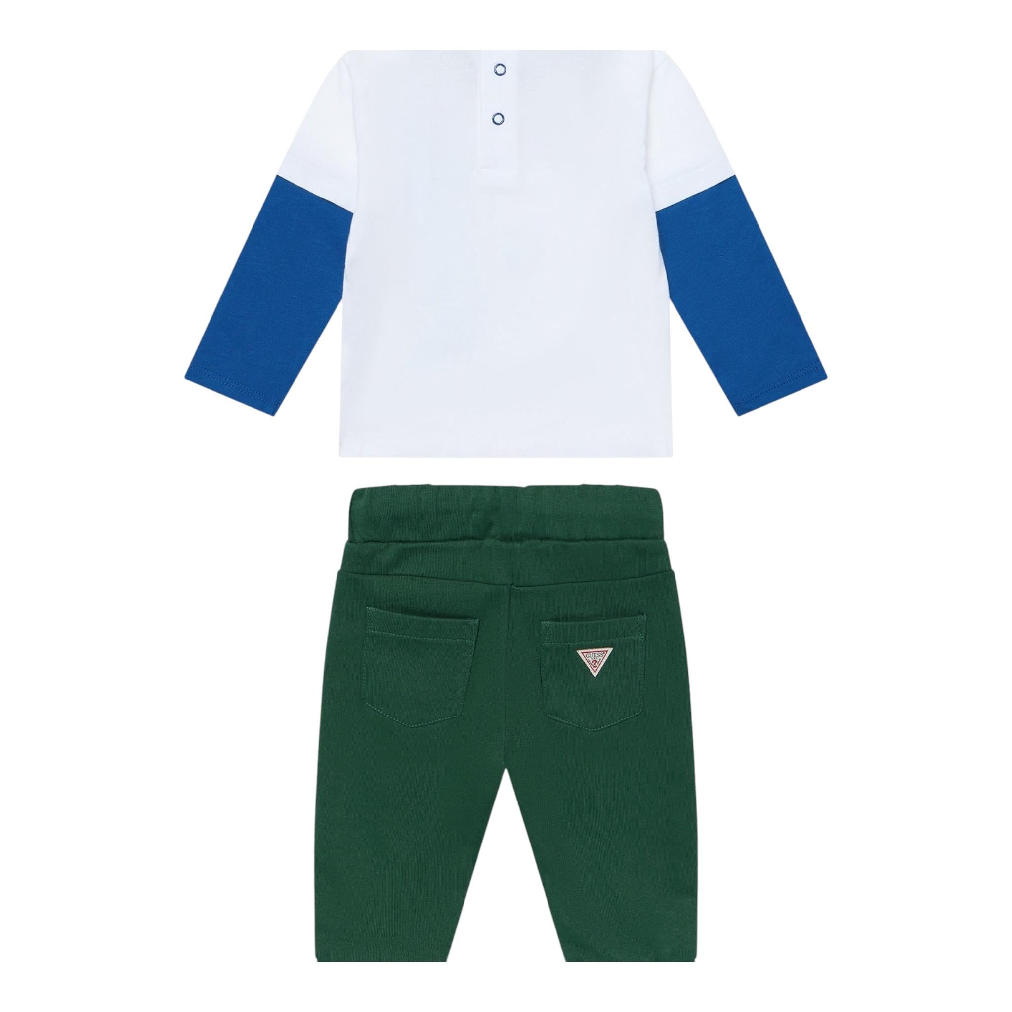 Guess Completo 2 Pezzi Shirt-Bermuda per Neonato I5RG04K8HM4 VERDE GUESS 