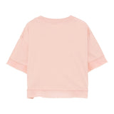 Aspesi T-Shirt Girocollo Tinta Unita con Logo per Bambina S25029TSM7038X ROSA ASPESI 