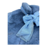 MISS GRANT pelliccia tinta unita con fiocco in tulle Azzurro per Neonata MG1202N AZZURRO MISS GRANT 