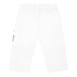 Moschino Pantalone Tinta Unita con Elastico In Vita per Bambino MUP05C BIANCO MOSCHINO 