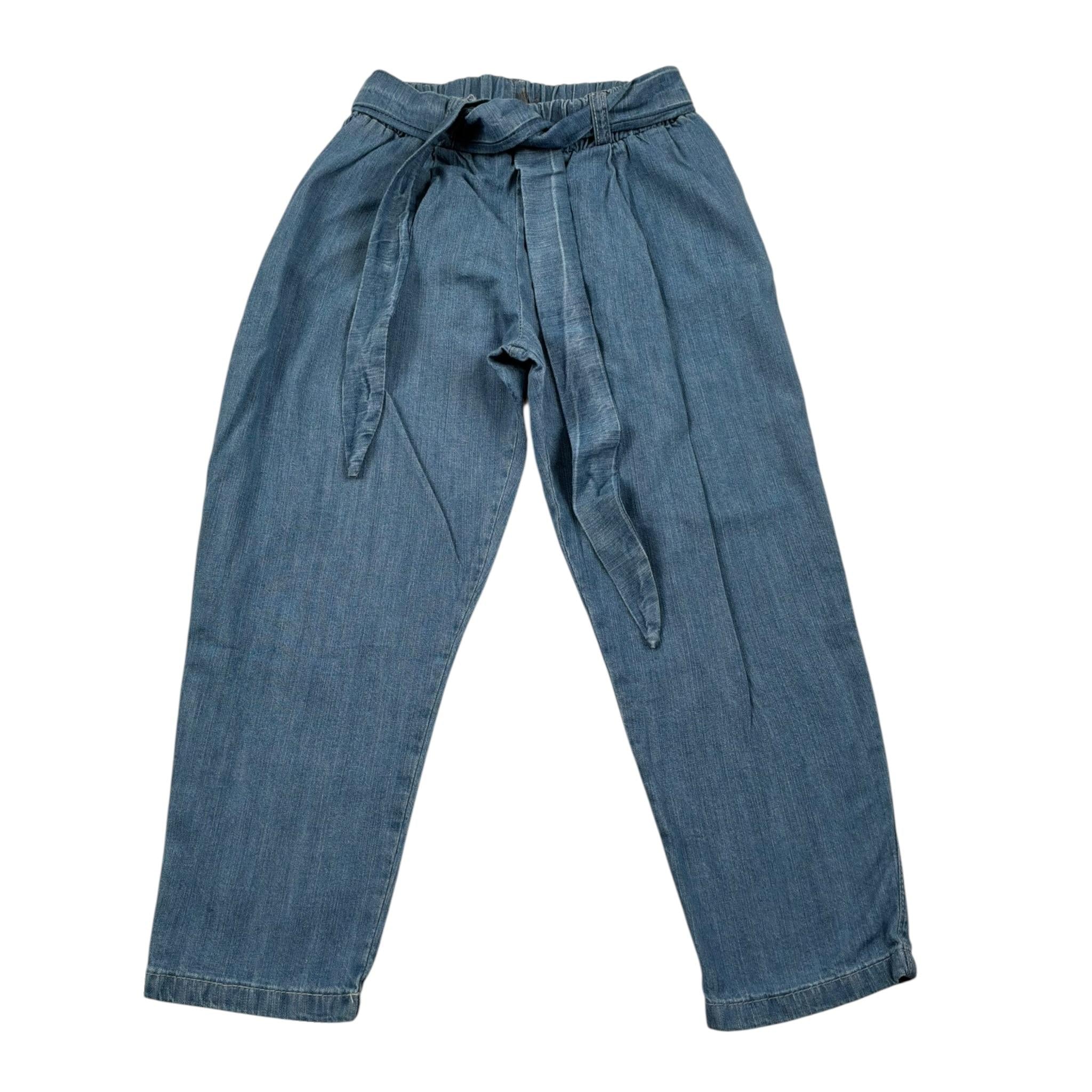 J.O. Milano Pantalone tinta unita con Elastico In Vita Azzurro per Bambina 574Q3J AZZURRO J.O. MILANO 