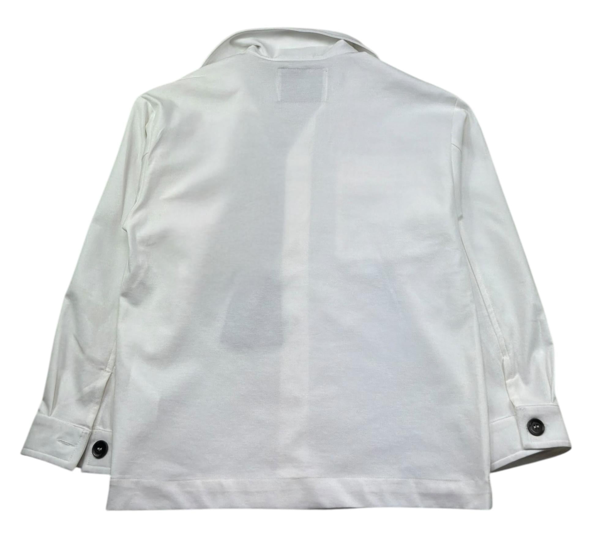 Paolo Pecora Giacca Tinta Unita con Tasconi per Bambino PP4209 BIANCO PAOLO PECORA 