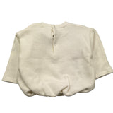 LE BEBE' felpa chiusa girocollo tinta unita con stampa paillettata Panna per Neonata LBG6013 PANNA LE BEBE' 