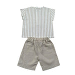 Lalalu' Completo 2 Pezzi Camicia-Bermuda per Neonato CCTL2P BEIGE LALALU' 
