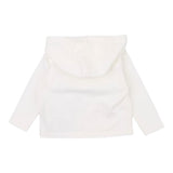 Dondup Einfarbiger Hoodie mit Print in Weiß für Baby Mädchen